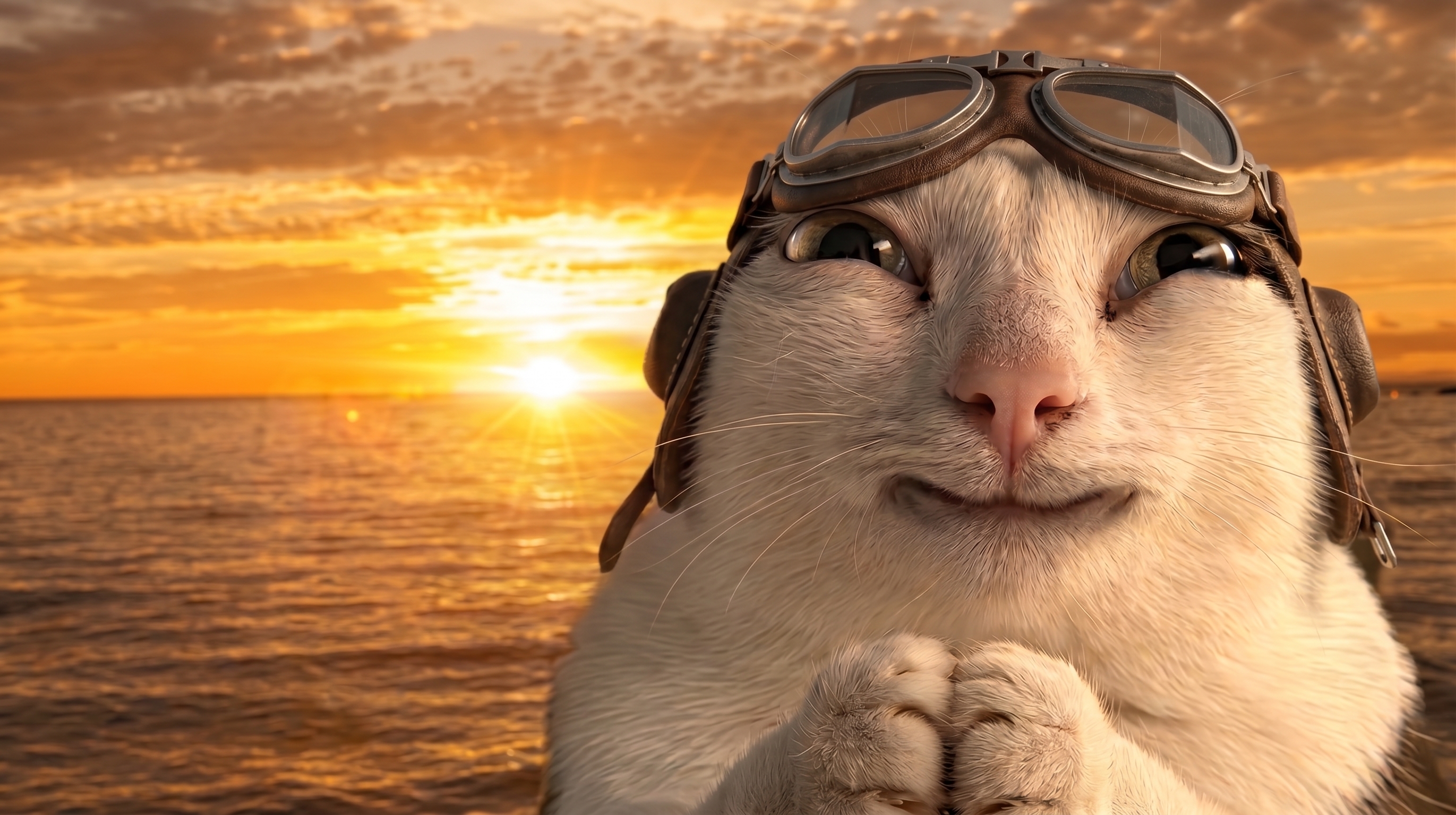 Carolina Zulu Aviator Cat Mascot